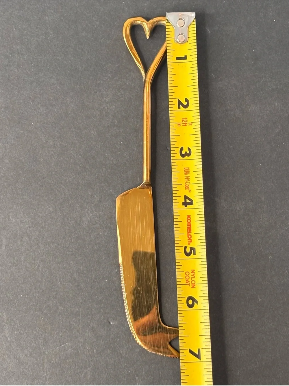 Heart Handle Gold Cheese Knife Set of 3